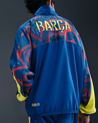 FC Barcelona Starting 5 Fourth Men's Nike Soccer Woven Jacket